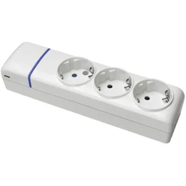 TRIO BLOCK PRISE TRIPLE SANS CABLE PLAST