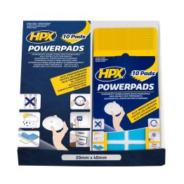 RUBAN DOUBLE FACE ADHESIF PADS 20X40MM HPX