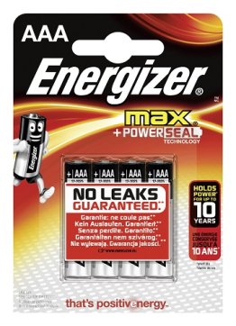 4 PILES ENERGIZER MAX LR03 - AAA