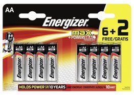 6+2 PILES ENERGIZER MAX - LR03 - AAA