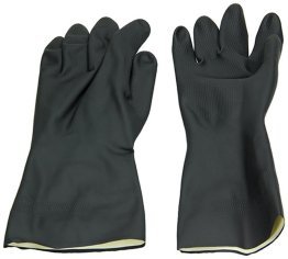 GANTS LATEX ANTI DERAPANT - HEVA - NOIR M RUBBY TOUGHIE