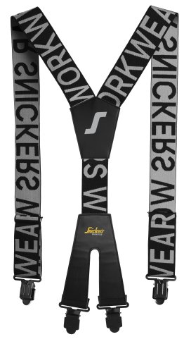 BRETELLES LOGO 9064 NOIR ET GRIS