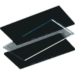 5 VERRES TRANSP EXT.110X90 GYS