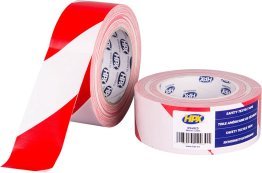 RUBAN SAFETY TEXTILE ROUGE/BLANC 25MX48MM HPX