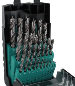 COFFRE MECHES BOIS HELIC.DURADRILL 1-13