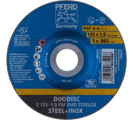DUODISC 125 X 1.9 MM ACIER ET INOX