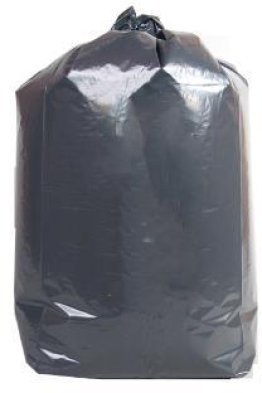 SAC POUBELLE GRIS/NOIR 30L - 50X55cm 50P