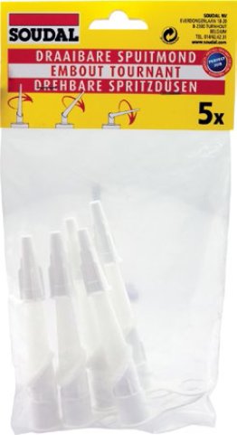 EMBOUT TOURNABLE SILICONE - 5 PCES